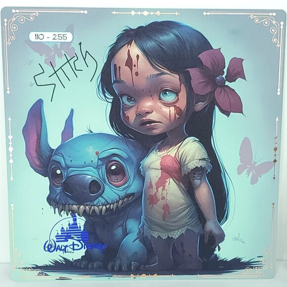 Stitch Bloody Disney 100th Anniversary Limited Art Card Print Big One 110/255